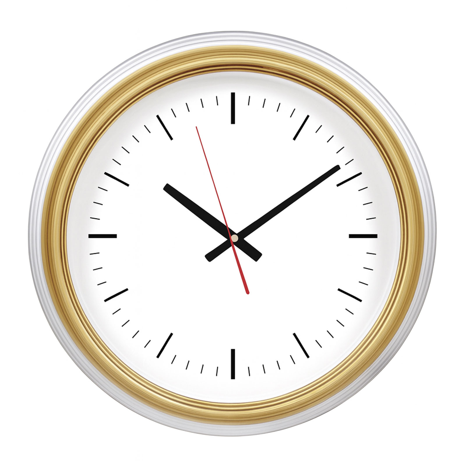 SEDNA526 ALTIN-BEYAZ BRİSTOL KADRAN DUVAR SAATİ (480 MM)