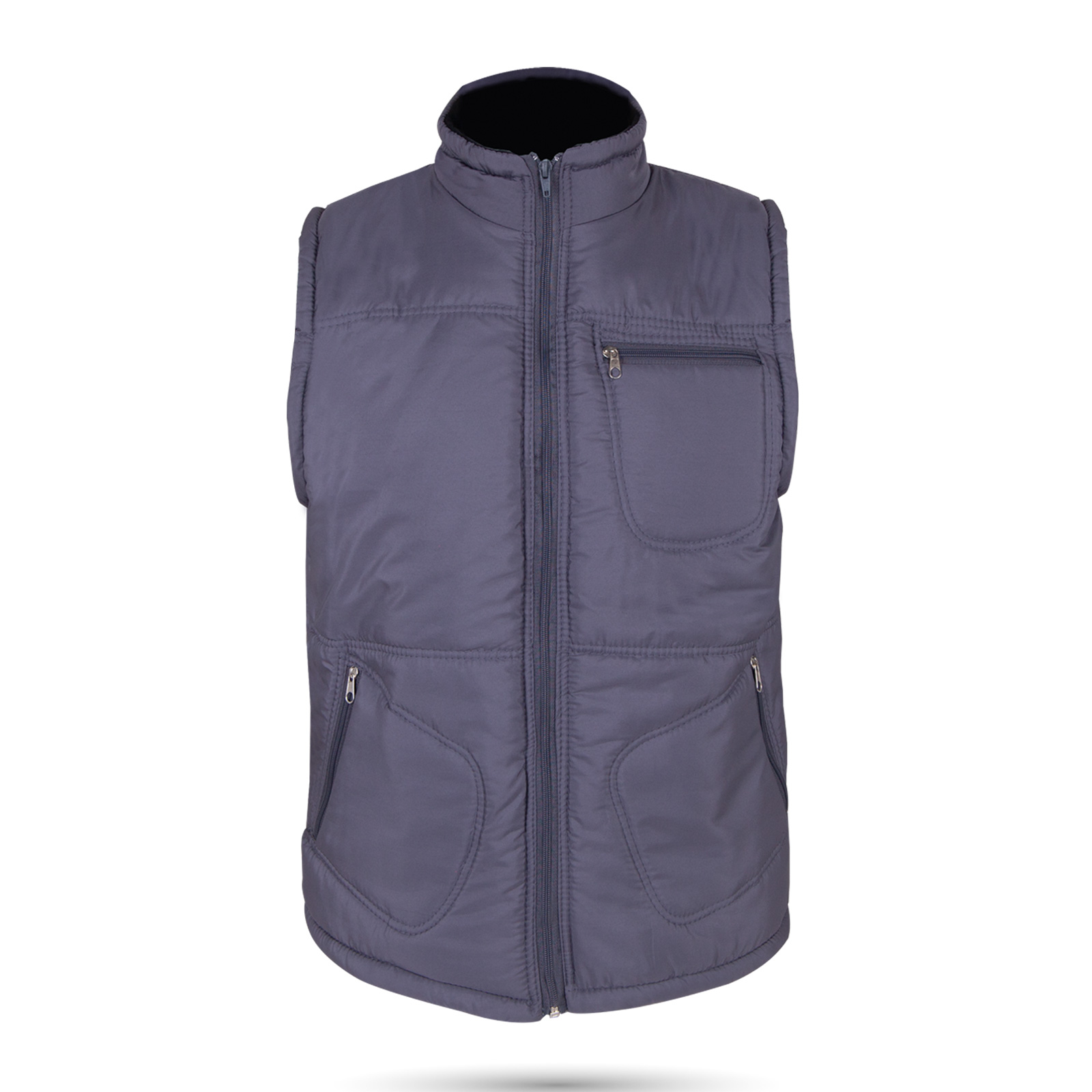 ALASKA FÜME ÜÇ CEPLİ ŞİŞME YELEK S